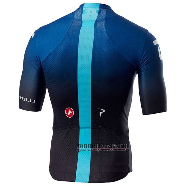 Abbigliamento Sky Aero 2019 Manica Corta e Pantaloncino Con Bretelle Nero Blu - Clicca l'immagine per chiudere